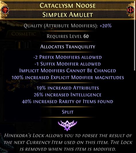 The Role of Simplex Amulets in Endgame Content in Path of Exile